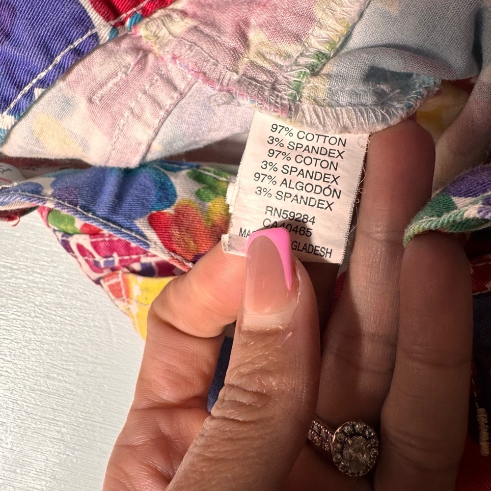 Children Place Toddler Girl Floral Multicolor‎ Pants Sz 2T - Picture 3 of 4